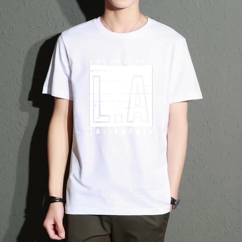 Men's Black Round-Neck Short-S – Street Fashion Los Angeles recenzja i cena