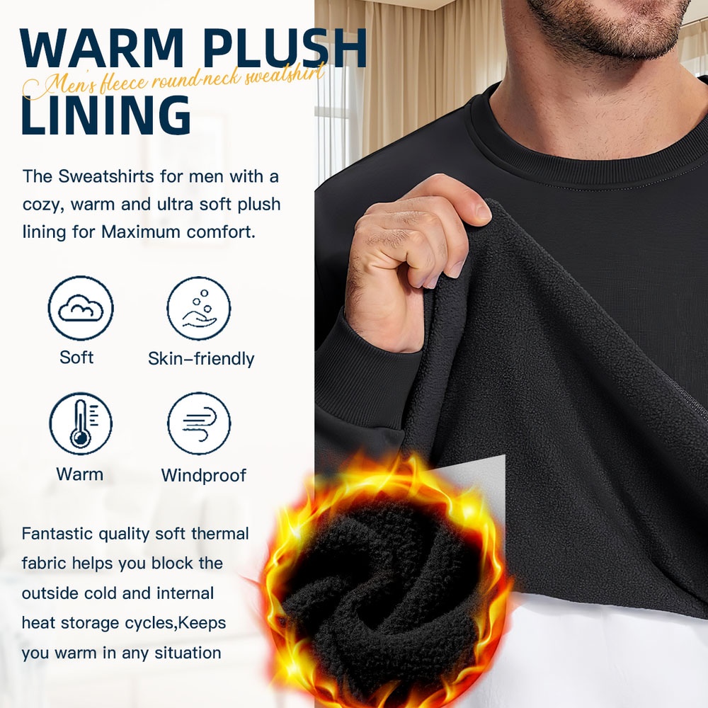 Men's Black Crew Neck Pullover – Street Fashion Los Angeles recenzja i cena