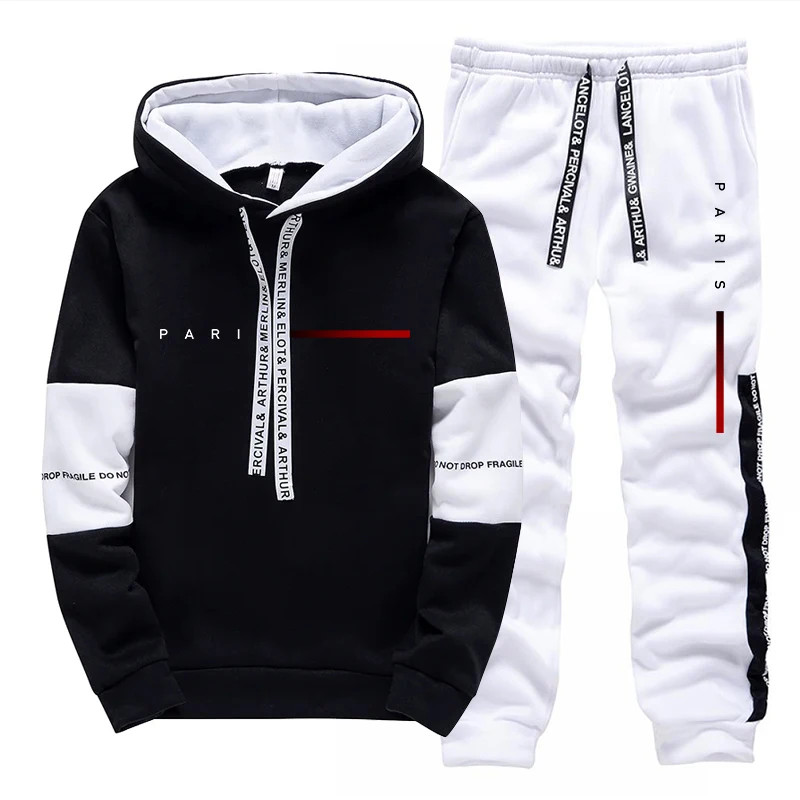 Men's Set Paris Fashion Hoodie – Street Fashion For Man recenzja i cena