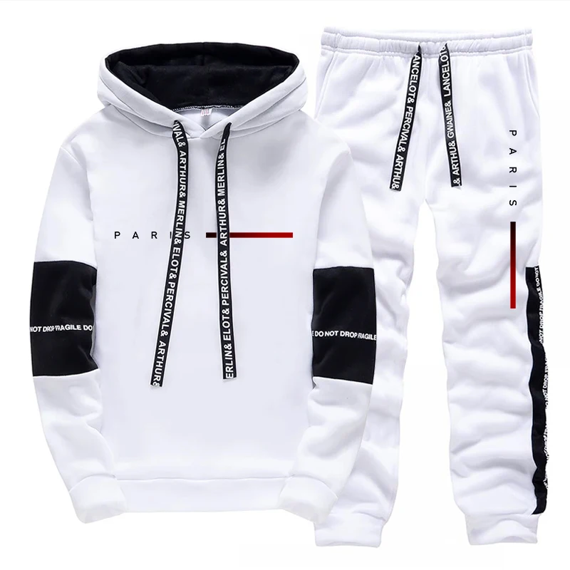 Men's Set Paris Fashion Hoodie – Street Fashion For Man recenzja i cena