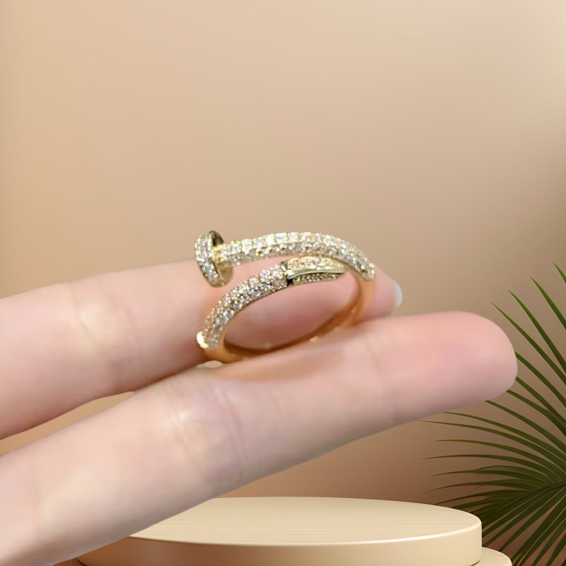 Nail Zircon Series Ring Niche  – Street Fashion Mood recenzja i cena