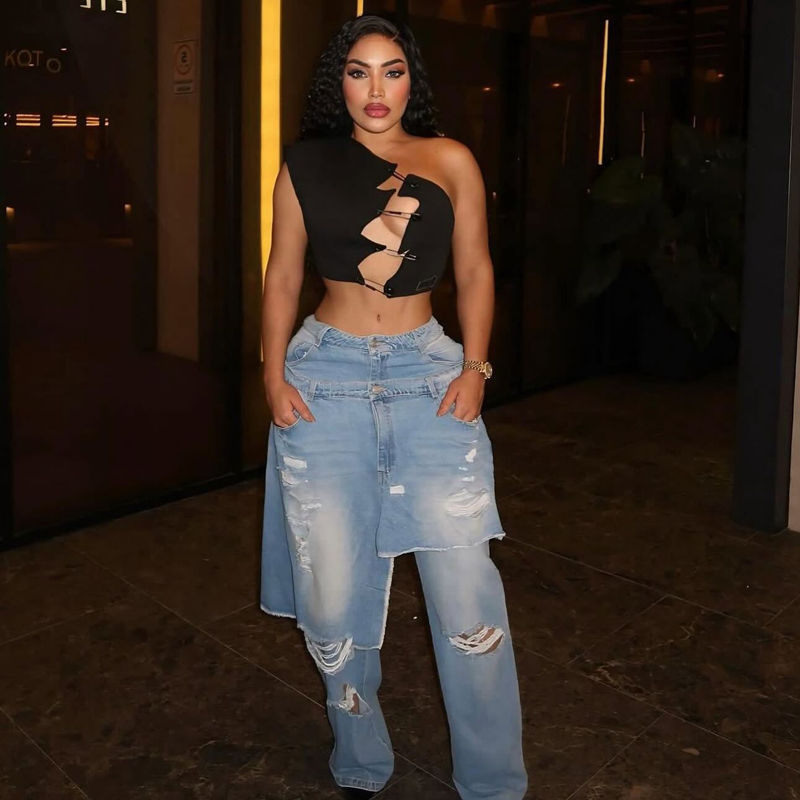 Fashion Denim Pants Women Stre – Street Fashion Fall 2025 recenzja i cena