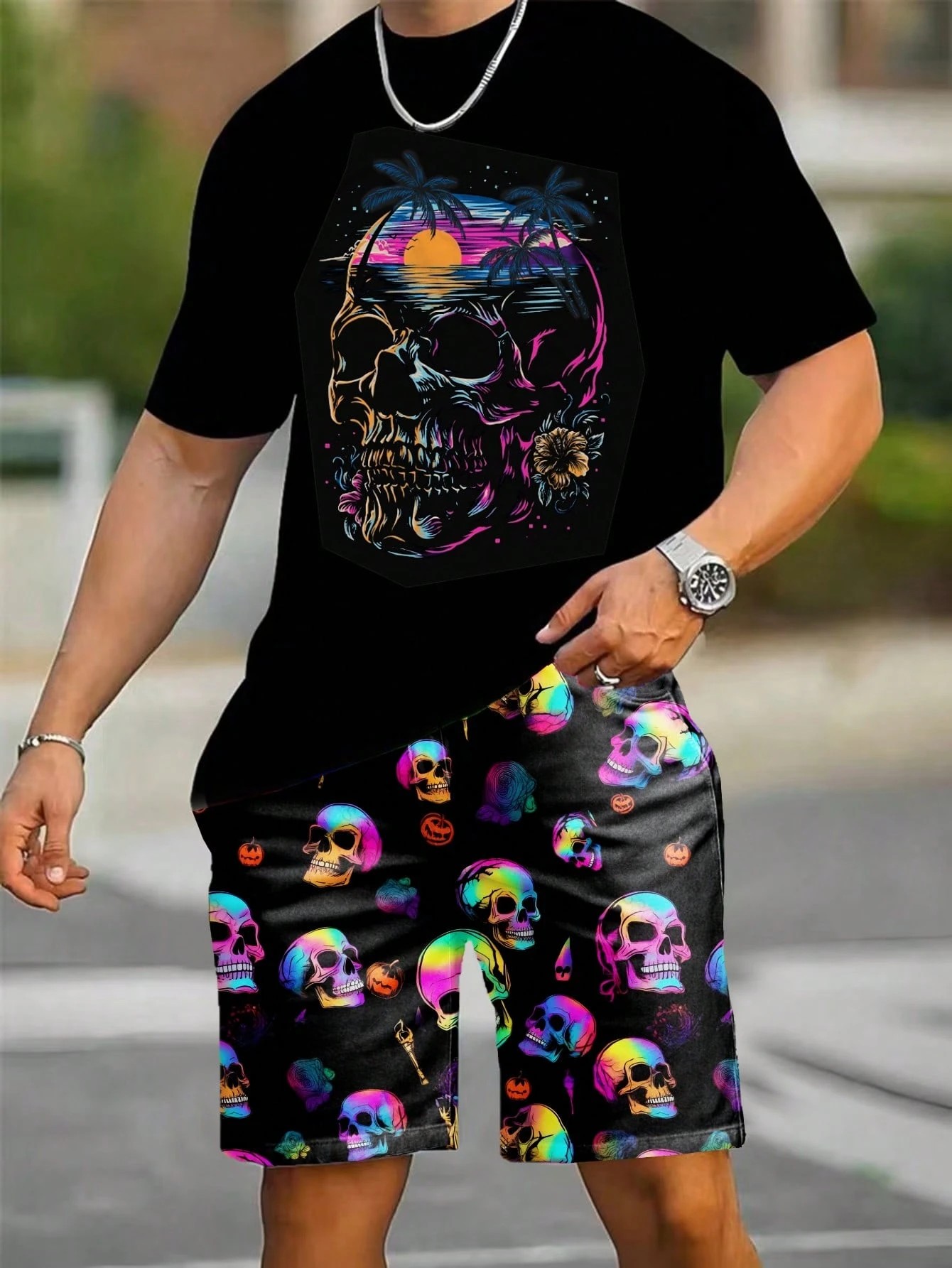 2026 Summer New Men's Short-Sl – Street Fashion China recenzja i cena