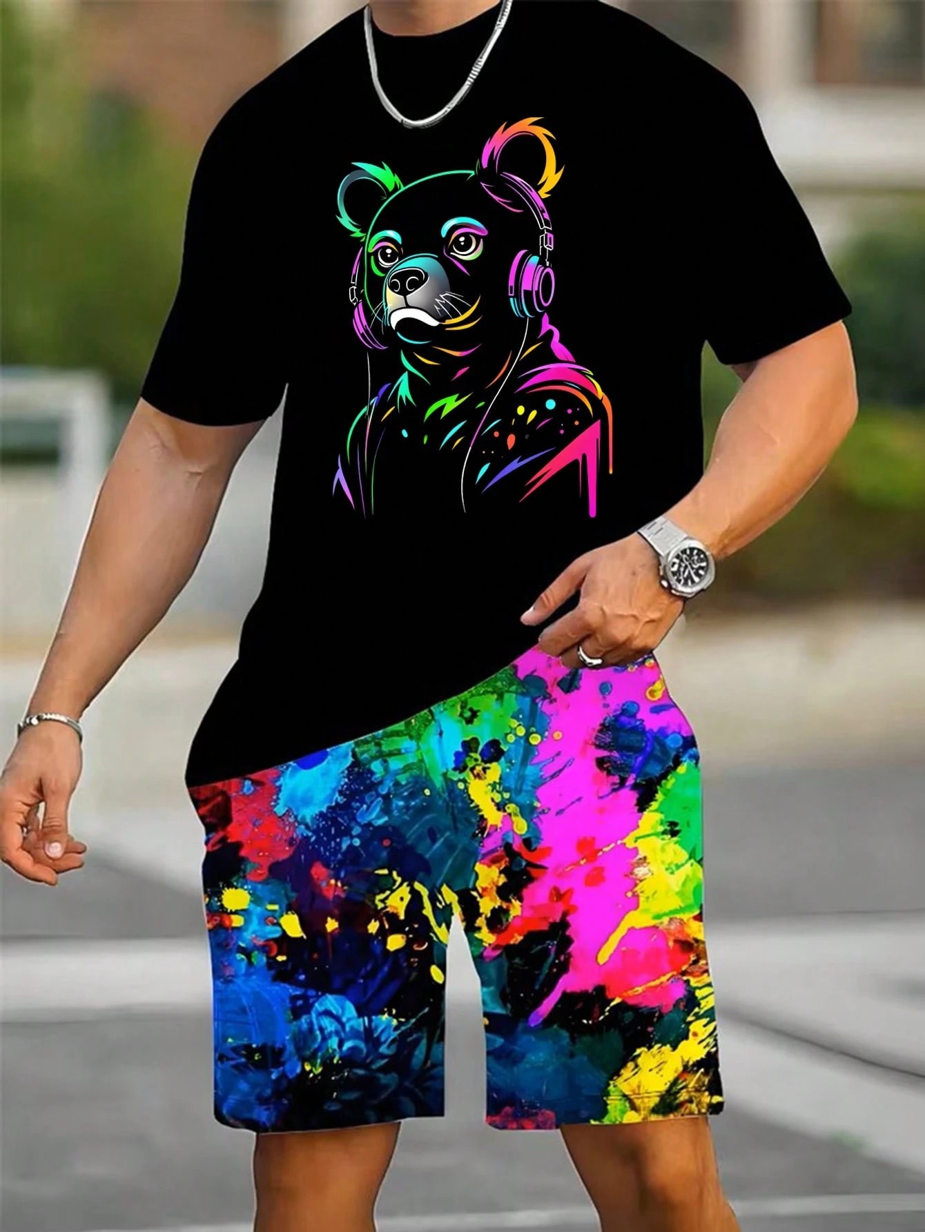 2026 Summer New Men's Short-Sl – Street Fashion China recenzja i cena