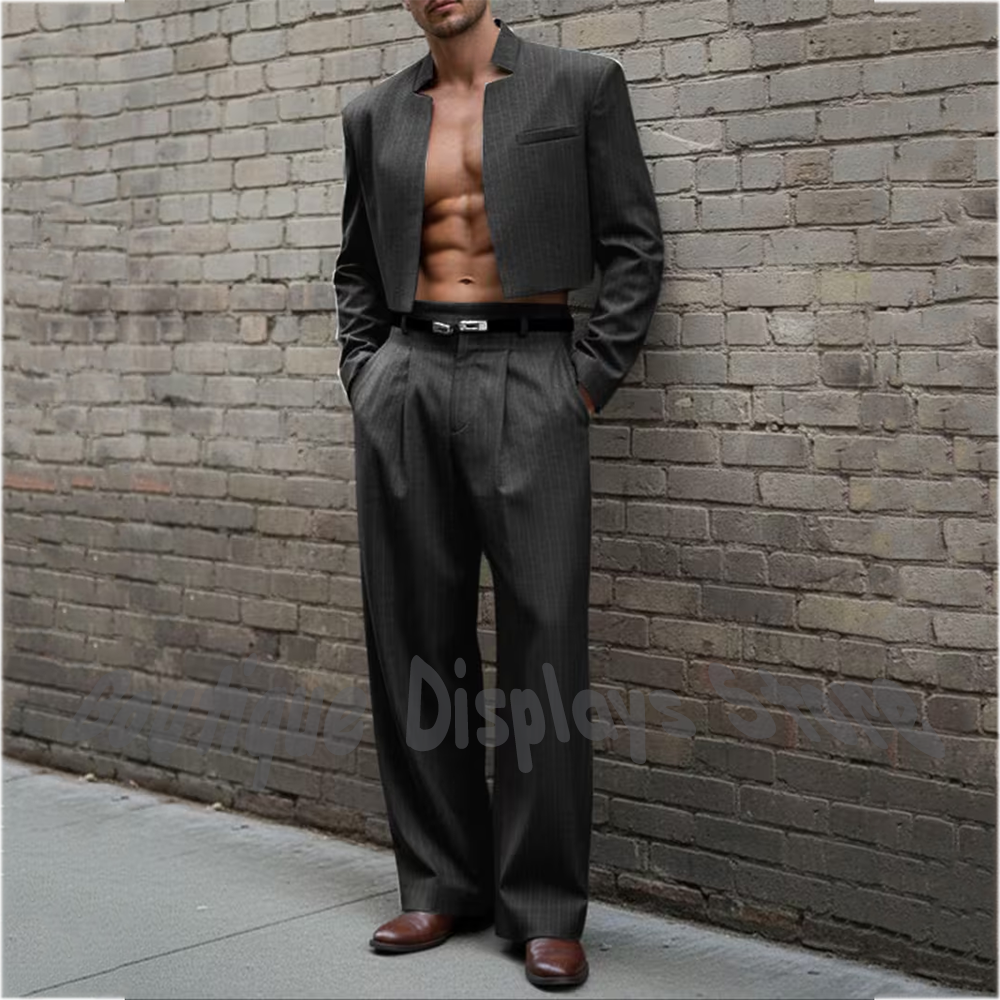 Chic Tailored Men's Suit Set(J – Street Fashion Outfit For Men recenzja i cena