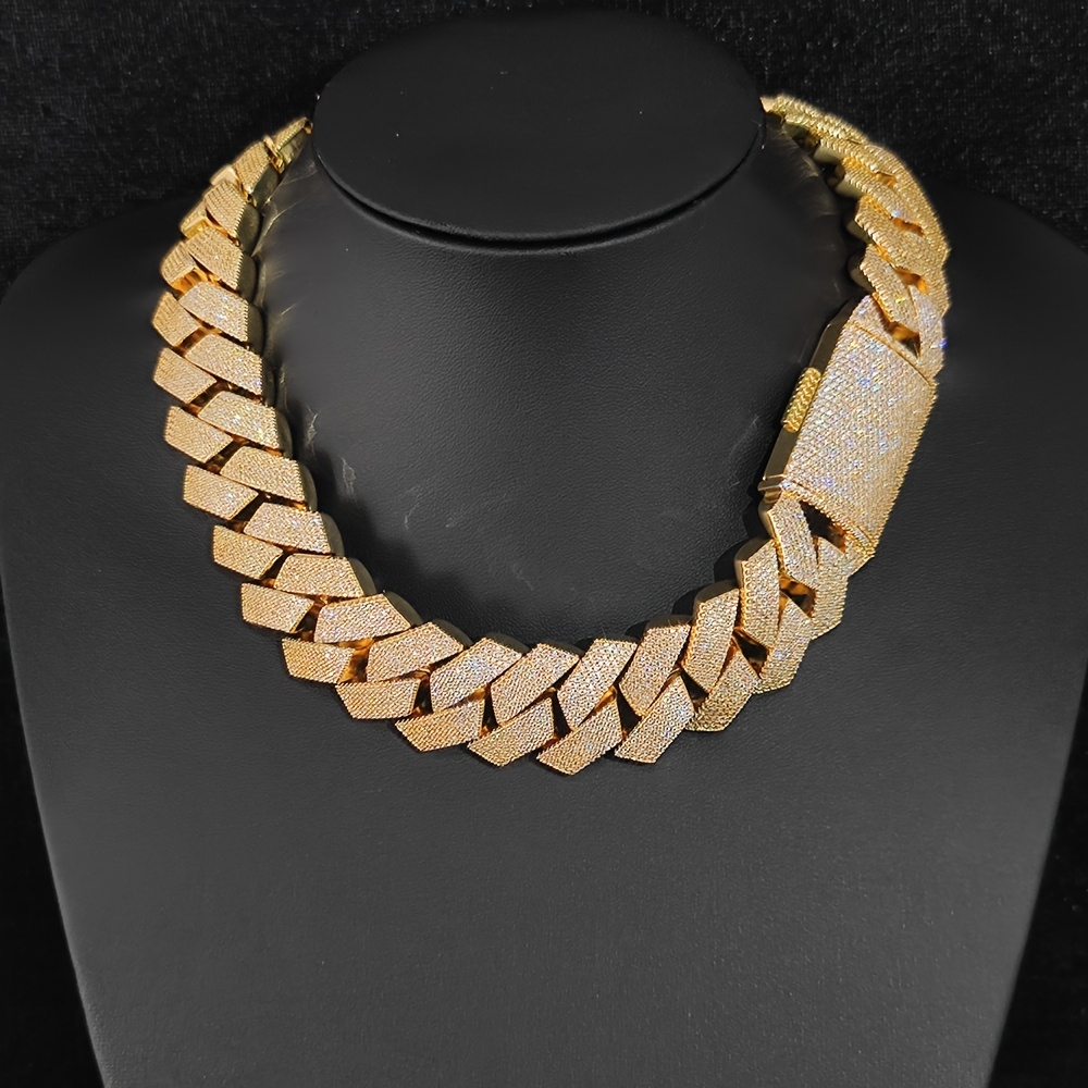 Hip Hop 15mm Moissanite Cuban  – Street Fashion Mood recenzja i cena